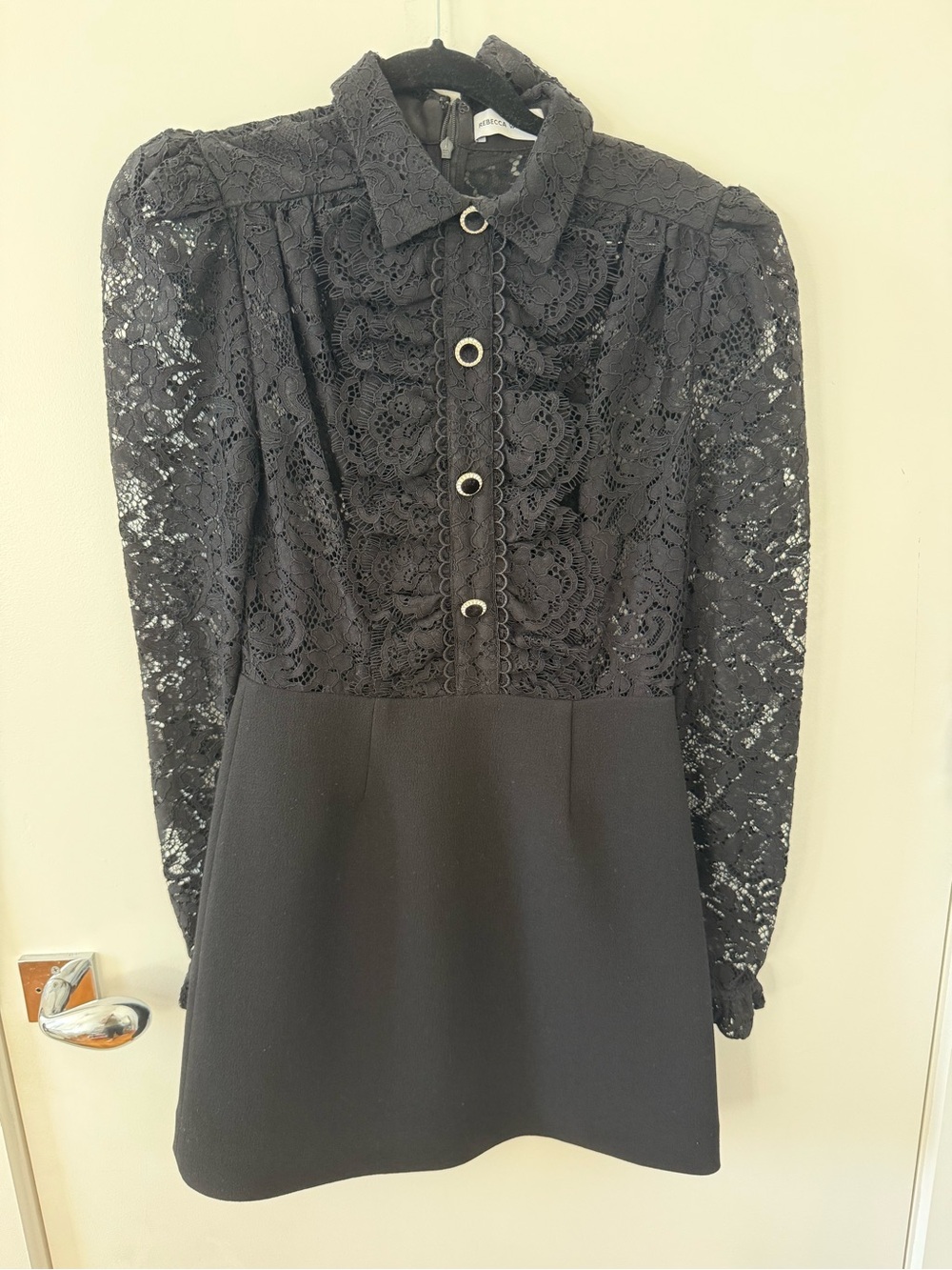 Rebecca Vallance Kelsey Lace Mini Dress